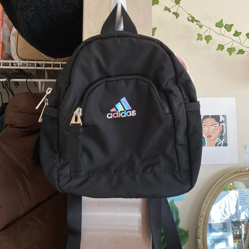 Black Adidas mini backpack
